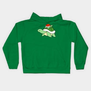 Big Turtle and Little Red Turtle Kids Hoodie